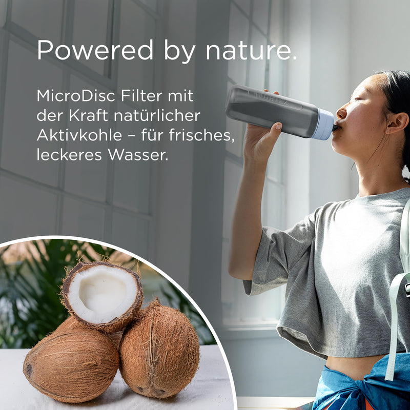 Brita MicroDisc Waterfilter Cartridge, 1 Count (Pack of 3), White Attachments 1 Count (Pack of 1)