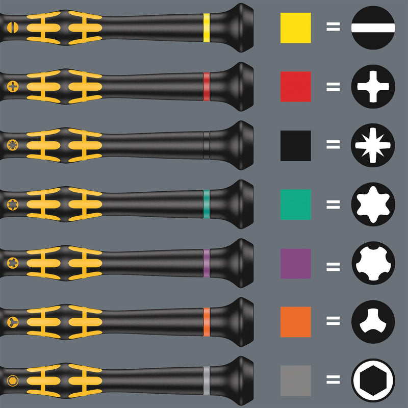 Wera 05030170001 1578 A/6 ESD Screwdriver set and rack for electronic applications, 6 pieces