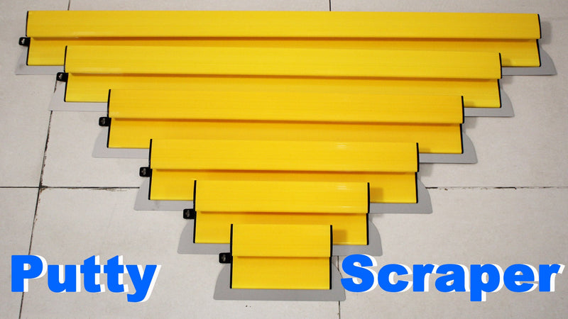 32 Inch Drywall Skimming Blade, 0.4mm Stainless Steel Blade 32", Yellow