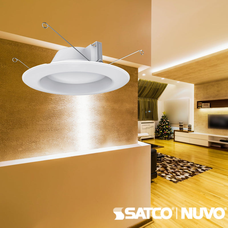 Satco S39312, 7.2 Watt LED Downlight Retrofit; 5-6 Inches; (2 LED Light Fixtures)