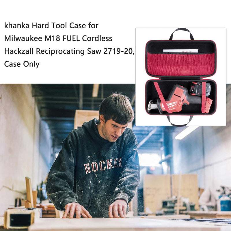 khanka Hard Tool Case Replacement for Milwaukee M18 FUEL Cordless Hackzall Reciprocating Saw 2719-20, Case Only