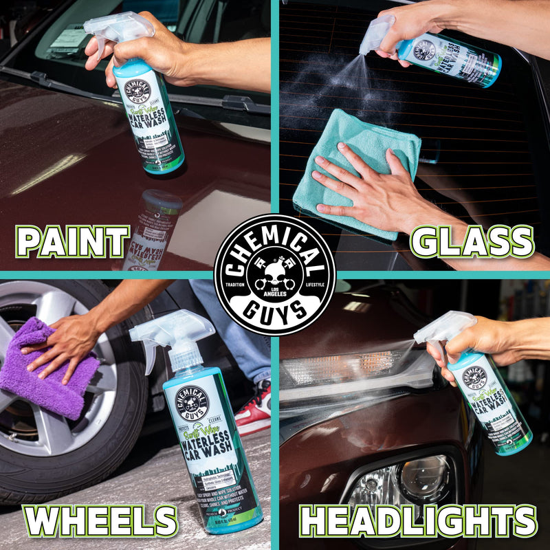 Chemical Guys CWS20916 Swift Wipe Sprayable Waterless Car Wash, Easily Clean - Just Spray & Wipe, Safe for Cars, Trucks, Motorcycles, RVs & More, 16 fl oz