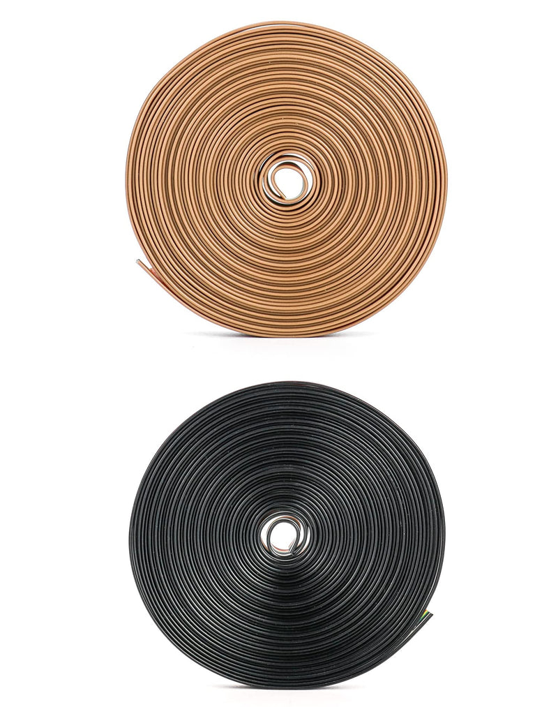 QWORK® Flat Ribbon Cable, Jumper Cable Breadboard Cable 10-Pin 1.27 mm Pitch for 2.54 mm Pin Header Connectors, 6 m
