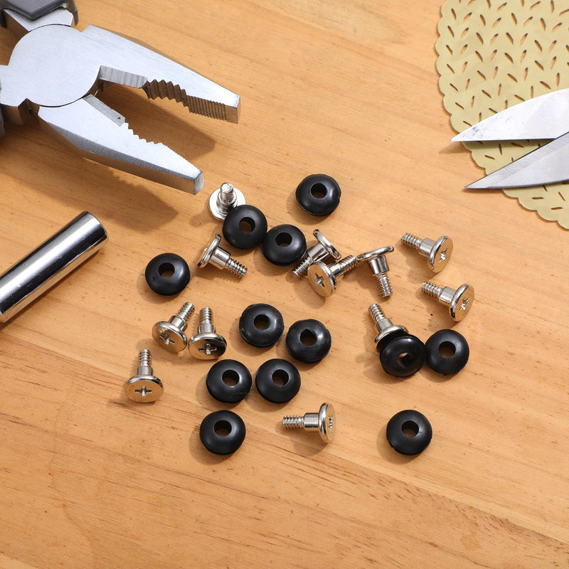12 Pack 3.5 inch HDD Screws Hard Disk Drive Shockproof Hard Drive Screws and Shock Absorption Rubber Washer Kit Mounting for 3.5 inch Disk Mounting Accessories
