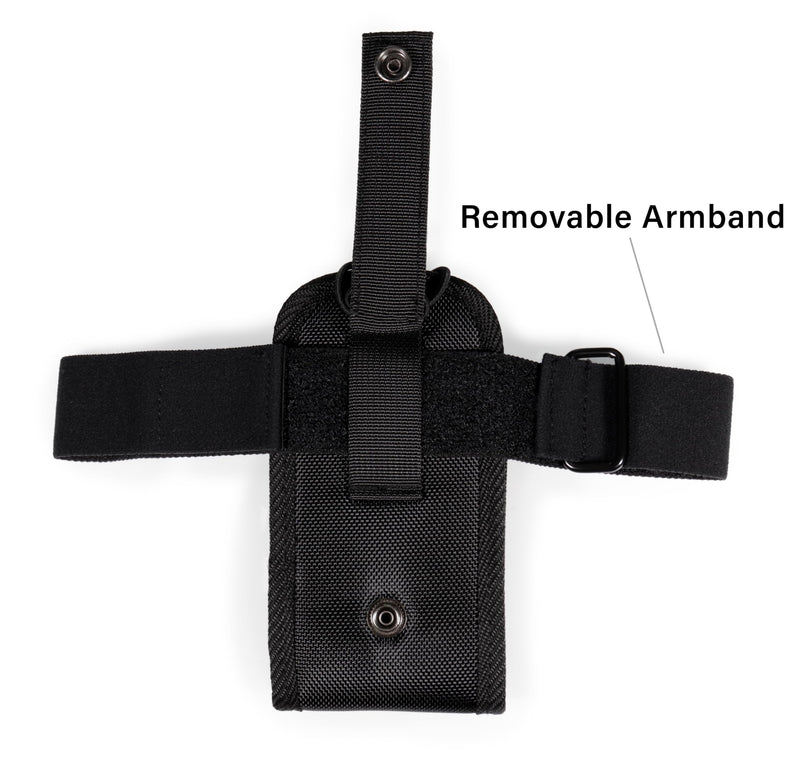 CaseSack Holster for Apple Vision Pro battery pack, armband pouch (Black) Black-battery pack holster