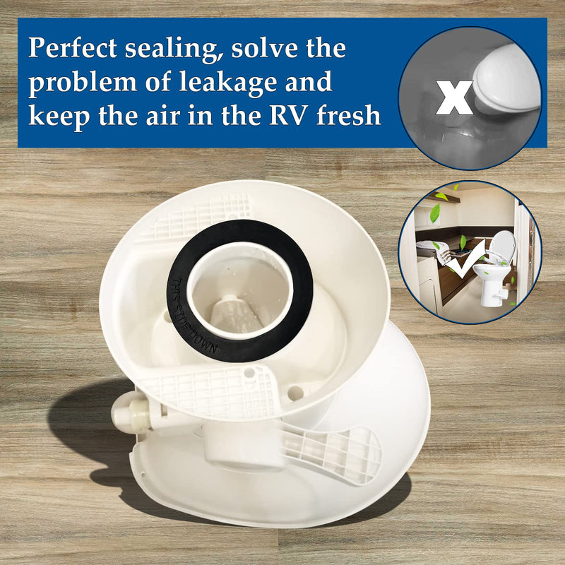 RV Toilet Seal, 385311652 RV Toilet Gasket Compatible with Dometic 300/310/320 RV Toilets, RV Toilet Replacement Seal Parts for 310 RV Toilet Repair Seal Flange Kit 385311652 RV Toilet Seal