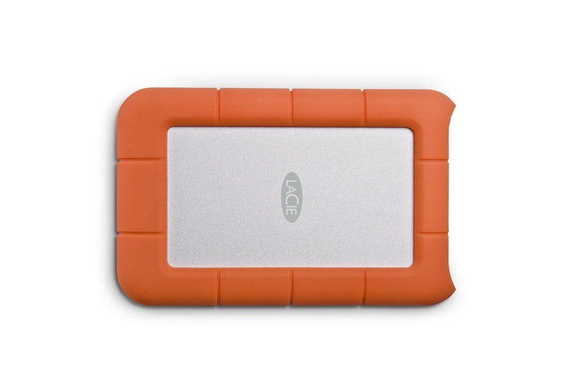 LaCie Rugged Mini 2TB External Hard Drive Portable HDD - USB 3.0/ 2.0 Compatible, Drop Shock Dust Rain Resistant Shuttle Drive, For Mac And PC Computer (LAC9000298), orange Mini HDD