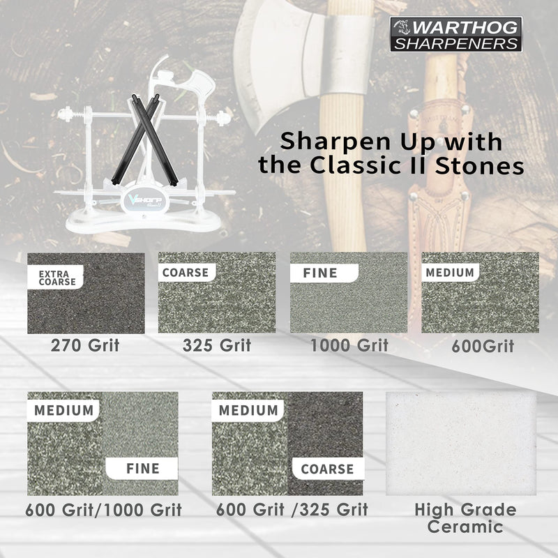 Warthog V-Sharp Classic II Stones - Medium & Fine
