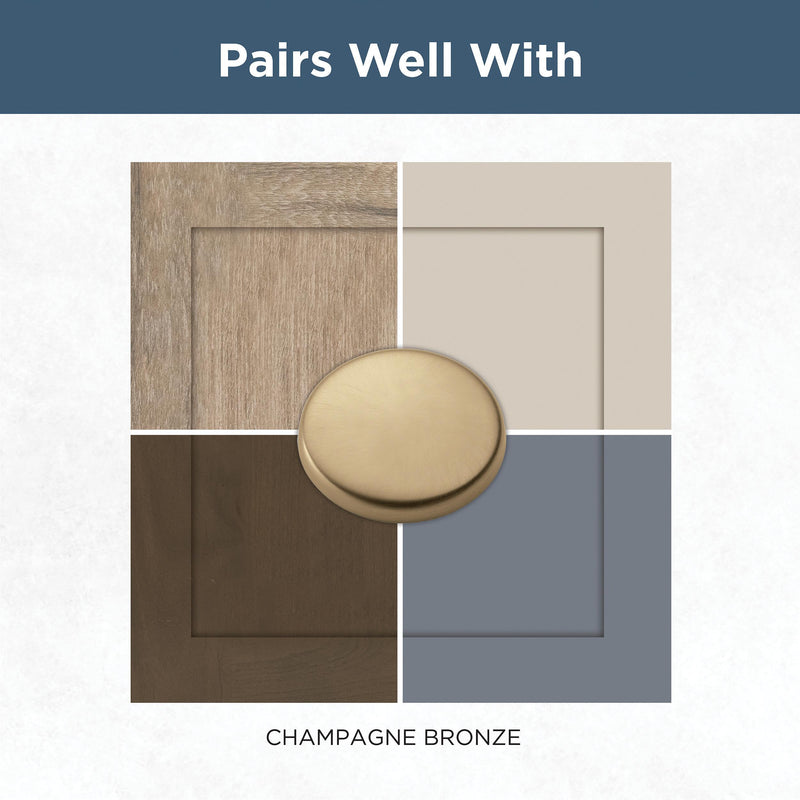 Franklin Brass (5-Pack) – Champagne Bronze Cabinet Handles, 3-3/4 Inch Hole Center, Pulls for Drawers, Kitchen Cabinet Door, Dressers | Parow 5 3-3/4" (96mm)