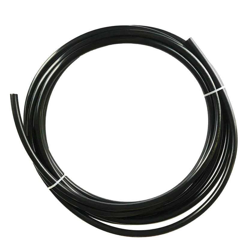 Fuel Line Nylon Tubing 5/32 ID Pneumatic Hose Tube Pipe 1/4 inch OD for Air Brake System Or Fluid Transfer Black, 10 feet 5/32" ID, 1/4" OD, 10 feet