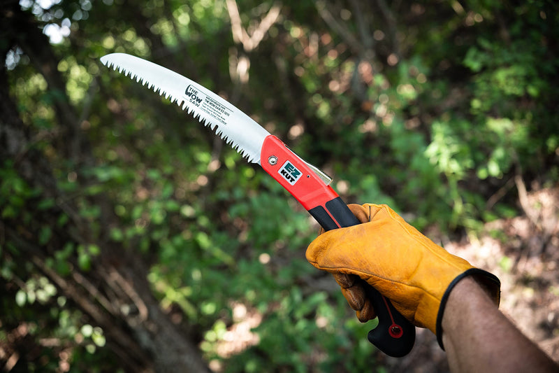 EZ KUT Wow Folding Saw 10 Inch - Foldable Hand Saw for Trees and Wood Cutting - Folding Pruning Saw for Tree Trimming - Pocket Saw Steel Wow Saw