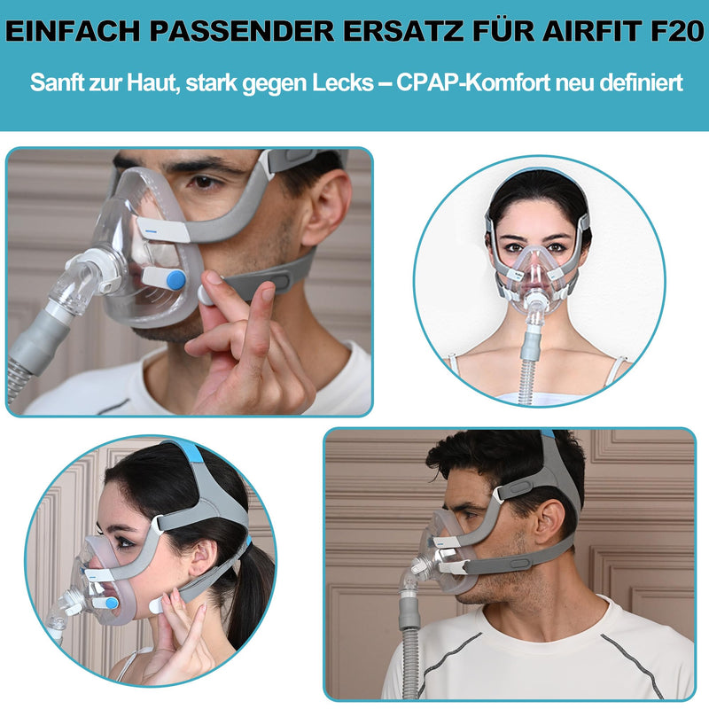 AirFit F20 Replacement Pillow for F20 Mask, Accessories, Sleep Apnea Mask, AirFit F20 Mask, Pack: 3 x F20 Pillows (Size - Medium) Mittel