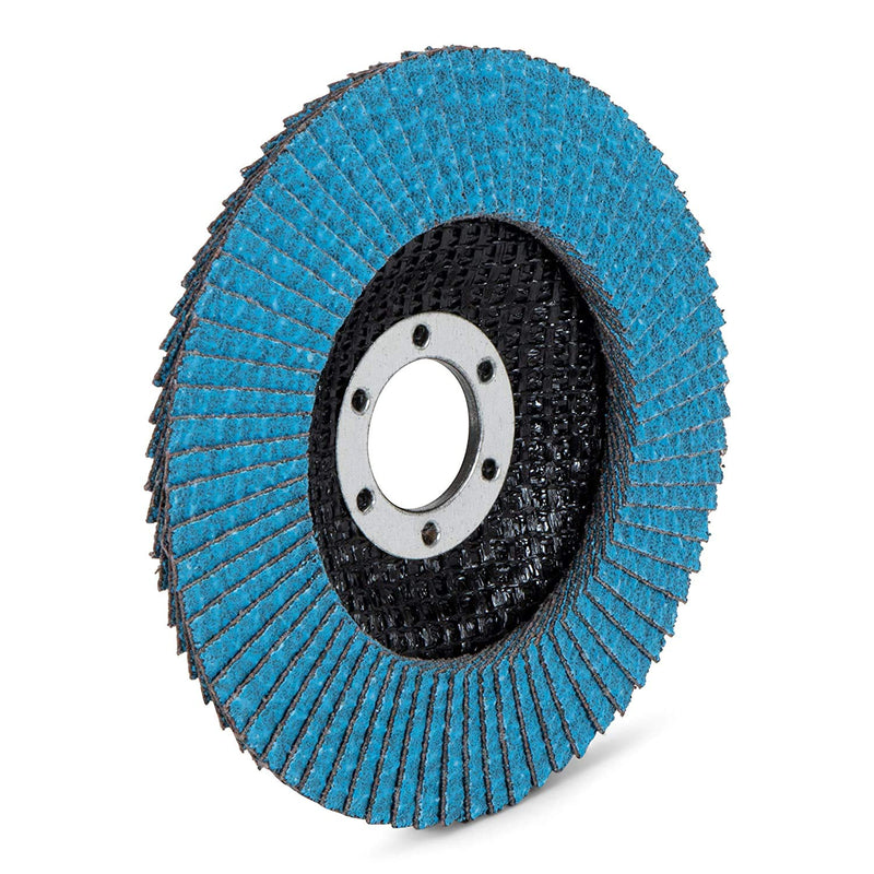 Premium flap disc Z-Coat │ 10 pieces │ Ø 125 mm │ grain 120 │ for metal, steel & wood │ zirconium corundum coated │ flap discs │ grinding discs │ flap discs
