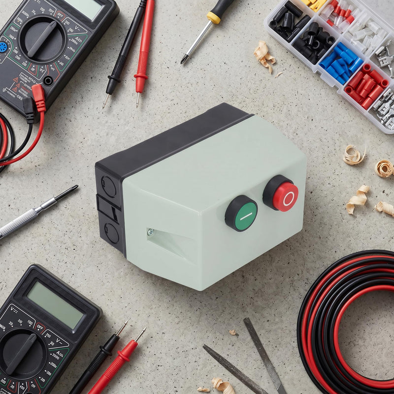 Magnetic Electric Motor Starter IP55 Waterproof Motor Protection Magnetic Switch Box Single Phase 220-230V 3 Phase 380-400V Motor Circuit Breaker