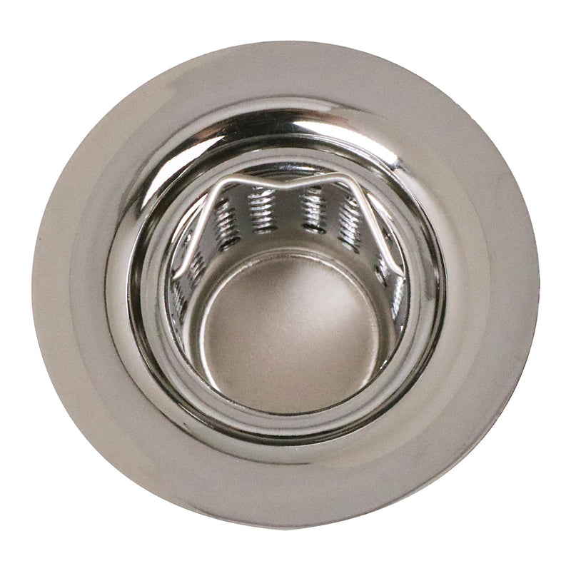 Westbrass Junior Basket Style Bar Sink Strainer, Polished Nickel, D218-05 1-Pack