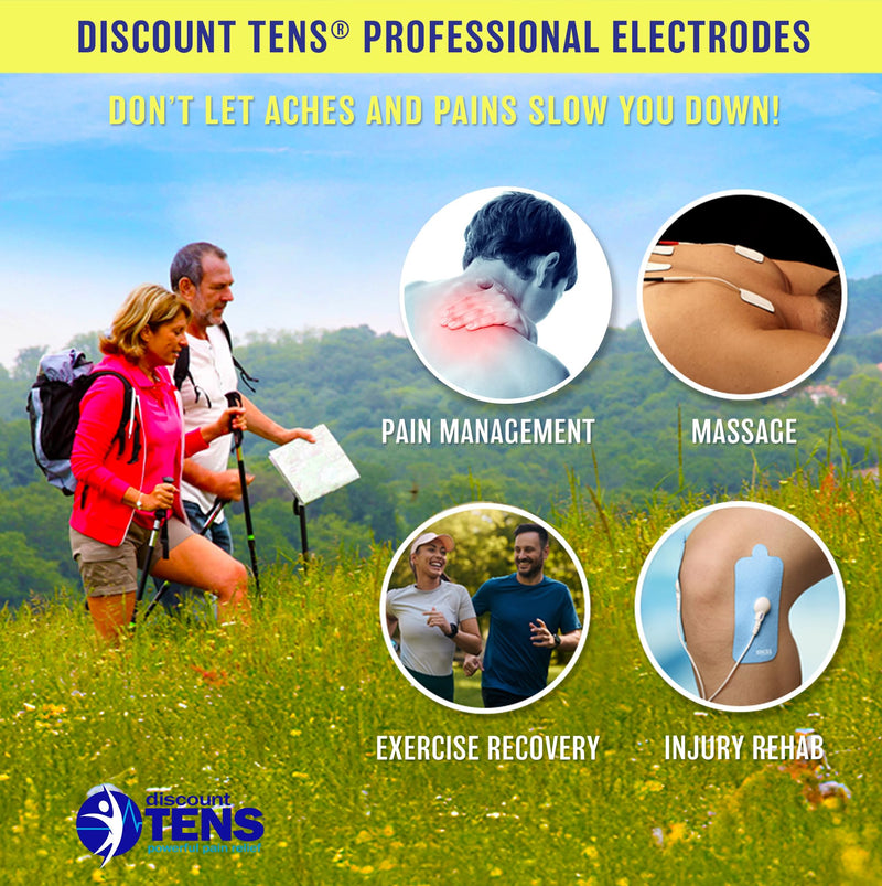 Discount TENS – HiDow Compatible Replacement TENS Electrodes, Premium XL 2x4 Inch Snap Pads, Ten Pairs (20 Pads) of Durable Reusable Electrode Pads for TENS Units, EMS Muscle Stimulators and Massagers 10 Pair (20 Pads)