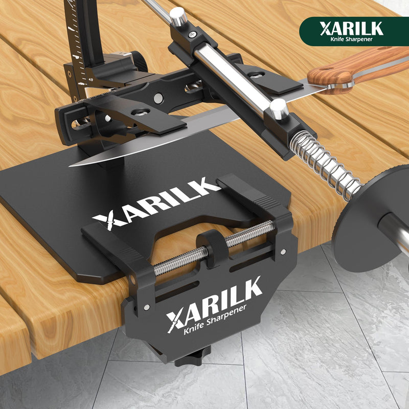 Aluminum Knife Sharpener Securing Clip, Adjustable Width 1.8-4.5", Compatible with XARILK Sharpening Systems GEN2/GEN3