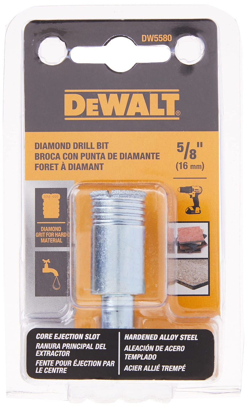 DEWALT DW5580 5/8-Inch Diamond Drill Bit, Small (Pack of 2) 5/8 Inch (Pack of 2)