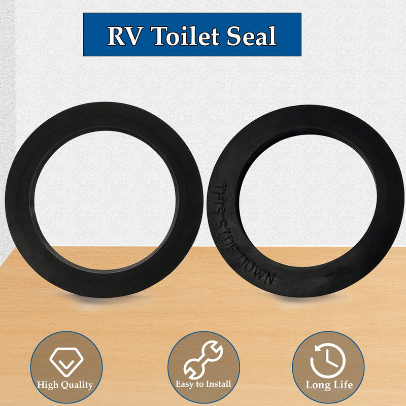 RV Toilet Seal, 385311652 RV Toilet Gasket Compatible with Dometic 300/310/320 RV Toilets, RV Toilet Replacement Seal Parts for 310 RV Toilet Repair Seal Flange Kit 385311652 RV Toilet Seal