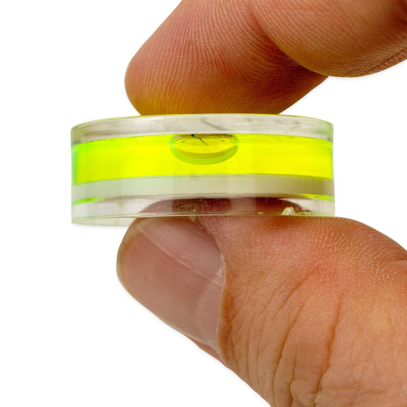 Magnetic Levels Set, 5 pieces, with Ø 32 mm diameter, round spirit level with air bubble, small dragonfly water scale, leveling, magnet circular level for caravan, camera, Spirit Level Bullseye Magnetic, Ø 32 mm, 5 pieces