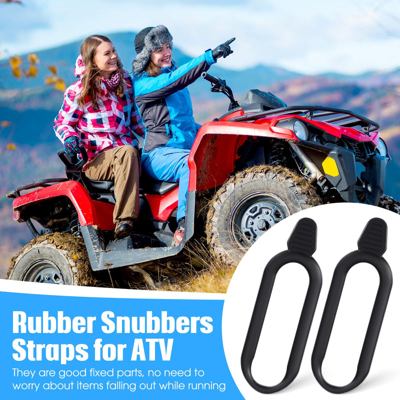 8 Pcs Rubber Snubbers Straps for ATV Gun & Bow Rack Gun Holders Snubbers for ATV Replacement Straps Bow Tool Snubbers Straps for Bow Tool Replace