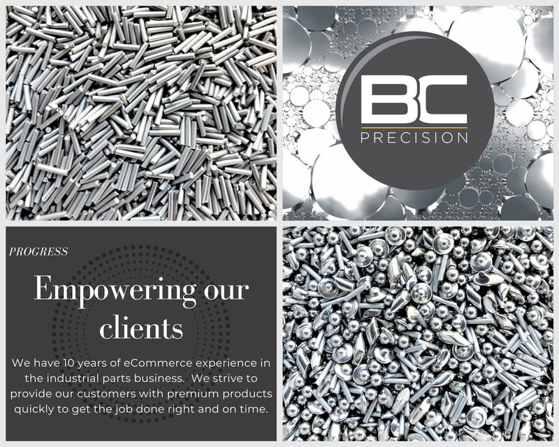 BC Precision 2 LB 1/8" Stainless Steel Tumbling Media Shot Jewelers Mix 3 Shapes Tumbler Finishing