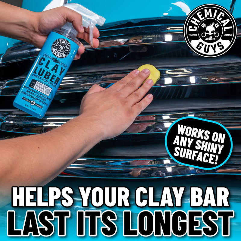 Chemical Guys WAC_CLY_100_16 Clay Luber Synthetic Lubricant with Wetting Agents for Clayblock and Car Detailing Clay (Works on Cars, Trucks, SUVs, Jeeps & More), 16 fl oz 16 Fl Oz (Pack of 1)