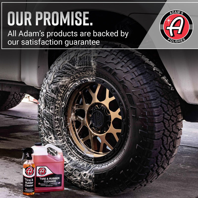 Adam's Tire & Rubber Cleaner (16 oz) - Removes Discoloration From Tires Quickly - Works Great on Tires, Rubber & Plastic Trim, and Rubber Floor Mats 16 Fl Oz (Pack of 1)