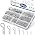 300Pcs Cotter Pin Assortment Kit - 304 Stainless Steel 7 Sizes R Clips Cotter Pins for Automotive, Trailer, Hitch Pin Lock System 300Pcs - 7 Sizes