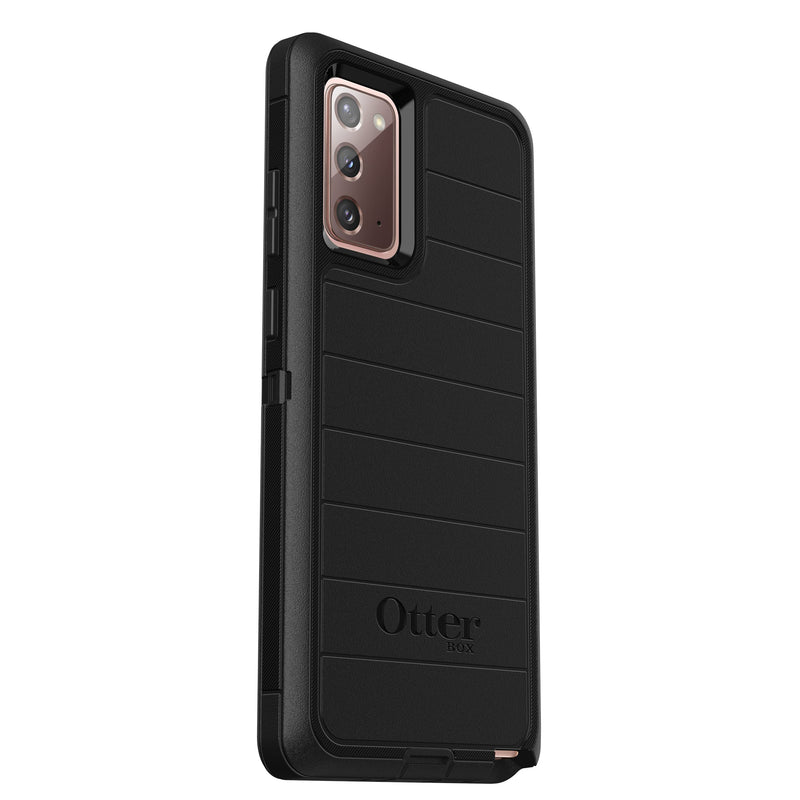 OtterBox Defender Screenless Series Rugged Case & Belt Clip Holster for Galaxy Note 20 Ultra 5G (ONLY) Retail Packaging - Black - with Microbial Defense