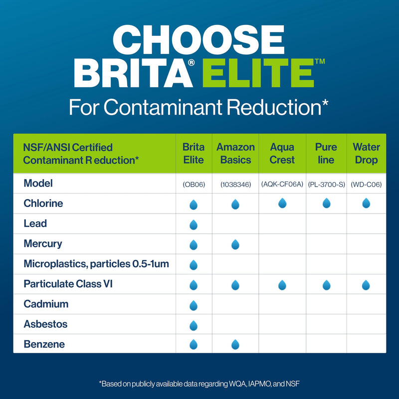 Longlast Replacement Filters for Brita Water Pitchers - 2 Pack