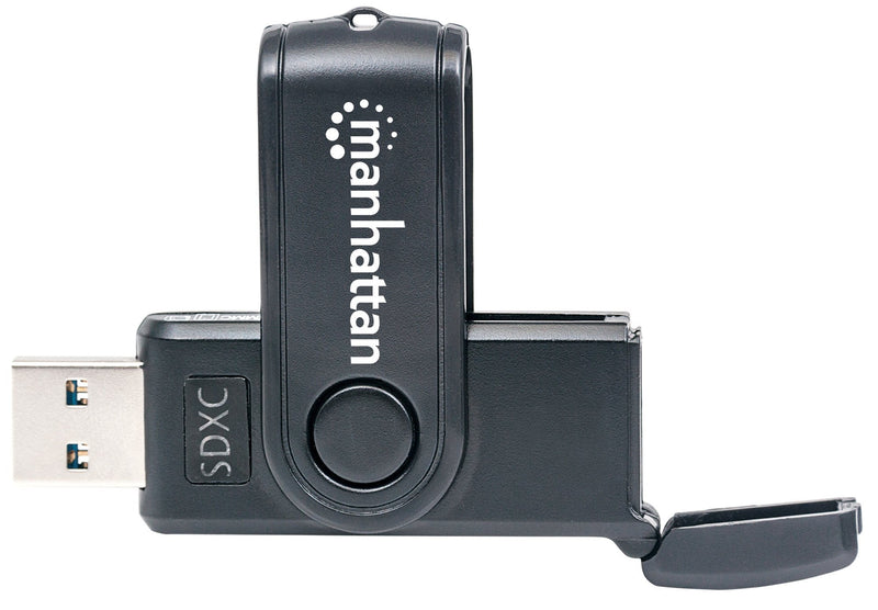 Manhattan Mini Multi-Card Reader/Writer, SuperSpeed USB 3.0, External Card Reader & Writer, 24-in-1, Mobile USB-A Mini, USB 3.0, 24-in-1