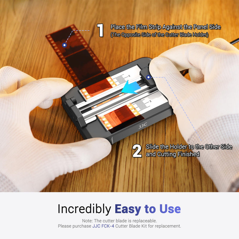 Kiorafoto Scanner: Film Scanner Set with Negative Film Cutter