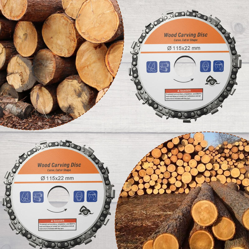 Milling Disc for Angle Grinder Wood Sanding Discs 100 mm, Rasp Disc, Wood Carving Disc, Milling Disc, Paint Cutter, Wood Cutter, Root Miller, Flex Disc, Tree Stump Mill, for Grinding, Milling