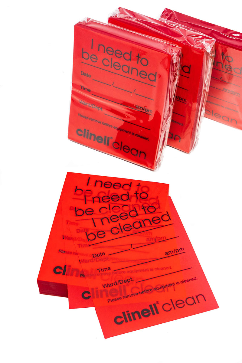 Clinell indicator sheets, red, 4 blocks of 250 each
