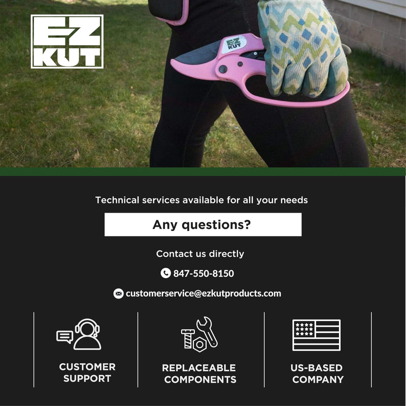 EZ Kut Heavy Duty Pruners Ratchet Hand Pruner with Ratcheting Action Great Garden Hand Tool Clippers Gardening pruners arthritis tools Ratcheting Anvil Hand Pruner Pruning Shears Heavy Duty Since 1988 3130PNK