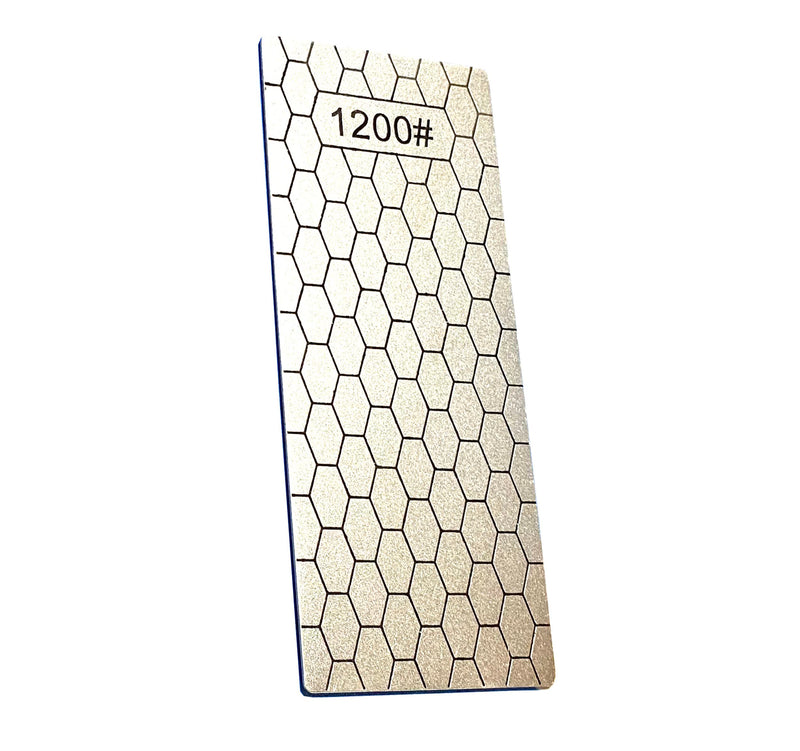 Set of 4 Diamond Sharpening Stones, 400/600/1000/1200 Diamond Plate, Honing Stone Ideal for Chisels, Planer Knives, Outdoor and Kitchen Appliances Grit 400 + 600 + 1000 + 1200