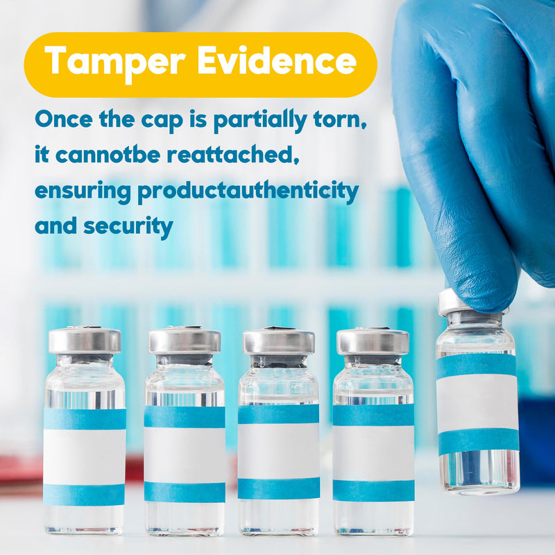 10mL Vials for Injections with Self-Healing Injection Port and Sealed Cap | Sterile Glass Small Vials and Flip Off Aluminum Cap, Liquid Sample Bottles (Empty Vial, No Liquid), 50 Pcs 10ml