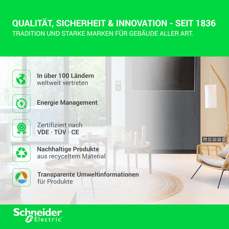 Schneider Electric Merten Off and Toggle Switch Insert, MEG3116-0000 | Flush-mounted, 1-pole, 1 piece 10 amp single