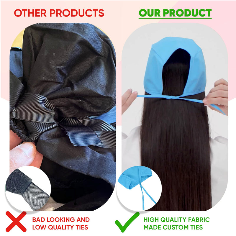 B-well Cloth Cap for Nurses, Doctors, Dentists, Pharmacists, Veterinarians, Medical Staff, Blue, One Size