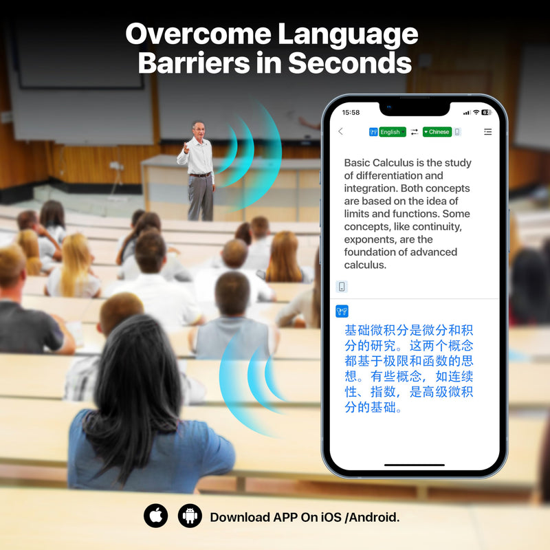 Ai Language Translation Earbuds, OWS 3-in-1 Translator Earbuds, 144-language Real-time Two-Way Earbuds, HD Sound, Long Battery Life, Ideal for Travel and Business, with ONE Year Subscription, Black