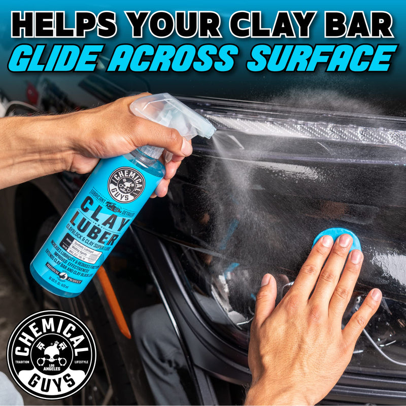 Chemical Guys WAC_CLY_100_16 Clay Luber Synthetic Lubricant with Wetting Agents for Clayblock and Car Detailing Clay (Works on Cars, Trucks, SUVs, Jeeps & More), 16 fl oz 16 Fl Oz (Pack of 1)