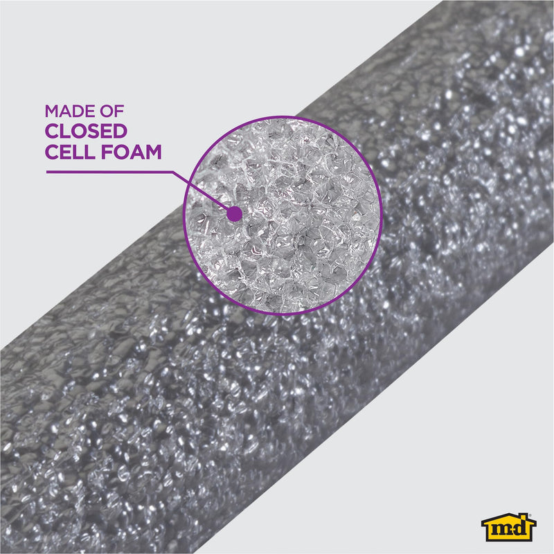 M-D Building Products - Versatile Gray Foam Backer Rod Set 1/2in x 20ft - Essential Caulk Saver for Sealing Concrete Gaps,Expansion Joints,and Crack Filling (71480),(Pack of 12) 20 ft. for 1/2 in. Gaps (Pack of 12)