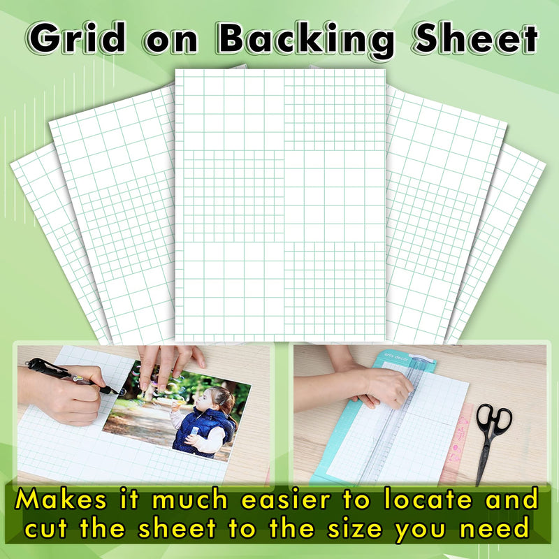 Koala Self Adhesive Laminating Sheets - 9 x 12 Inch Clear Laminate Sheets for Stickers, Photos - 5 Sheets, No Machine Needed 9"x12"
