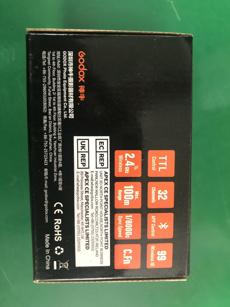 Godox X2T-F Wireless Flash Trigger for Fujifilm, 2.4G TTL II HSS 1/8000s Group Function LCD Control Panel Flash Transmitter Compatible with Fujifilm GRX50S X-T1 X-T2 X-10 X-PRO1 X-A3