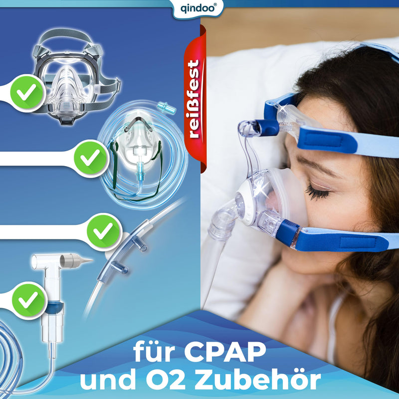 Tear-Resistant CPAP Cleaning Cloths, 100 x CPAP Wipes Qindoo in Dispenser Box, Fragrance-Free, Alcohol-Free, Wipes for Cleaning, Silicone, CPAP Masks, Oxygen Masks, Nose Glasses (1 Can) 1 Can