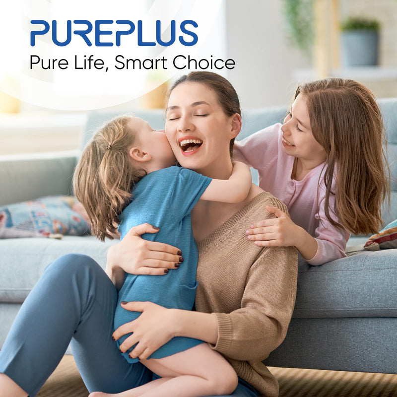 PUREPLUS 20 Micron 10" x 4.5" Whole House Pleated Sediment Filter for Well Water, Replacement Cartridge for GE FXHSC, Culligan R50-BBSA, Pentek R50-BB, DuPont WFHDC3001, W50PEHD, GXWH40L, 2Pack 2 Count (Pack of 1)