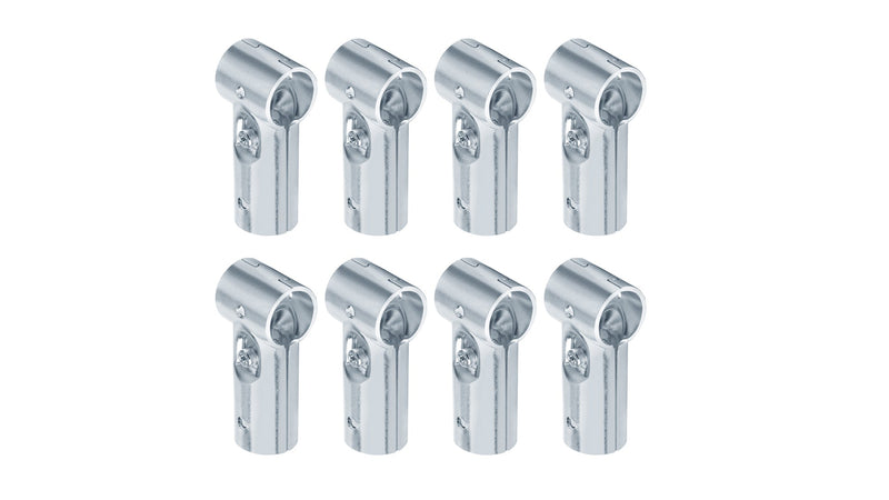 8 Sets T Pipe Connectors Tee Clamps, Fits 1" EMT Conduit