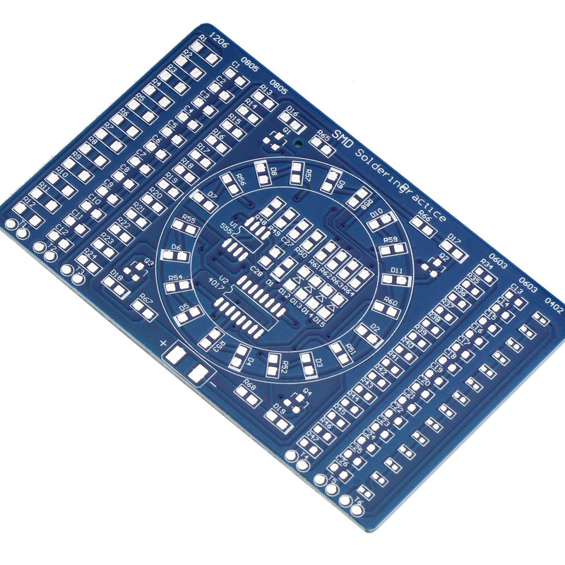 Kyrio 3PCS Electronic DIY Kit SMD Rotating Flashing LED Components Soldering Practice Board Skills Circuit Training Suite Electronic DIY Kit