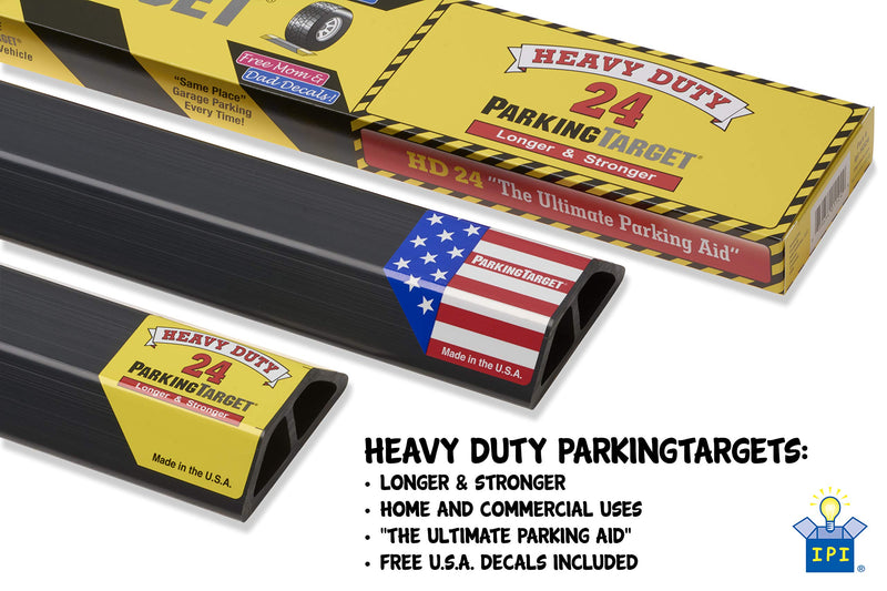 HD18 18” (1 Pack): Garage Parking Aid, Heavy Duty, Easy to Install, Peel & Stick, Only 1 Needed per Vehicle, Made in The U.S.A. and Mom & Dad Decals, Protect Car and Walls 1 Pack